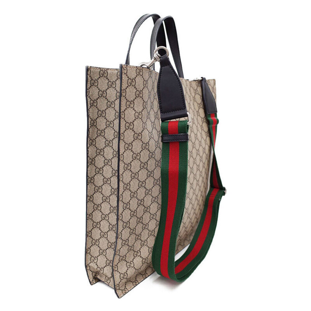 GUCCI Soft GG Supreme Beige Tan Tote Shoulder Bag - Picture 2 of 5